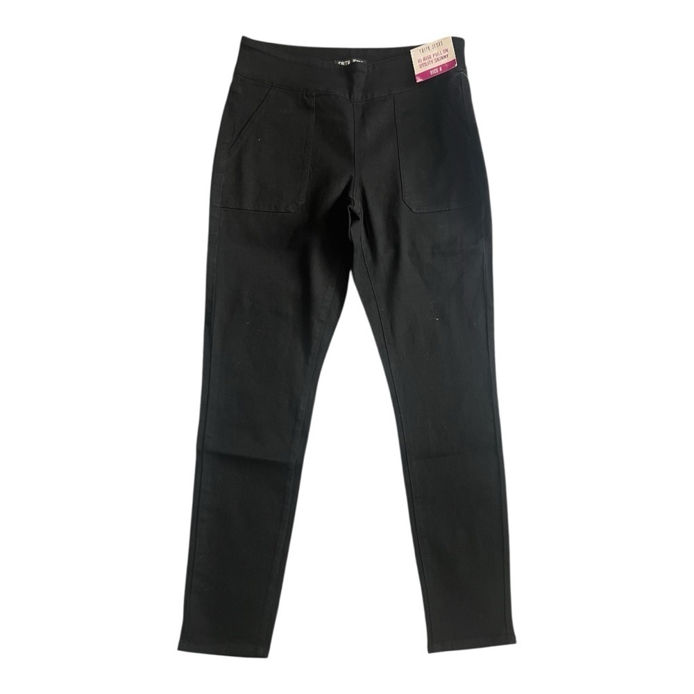 FAITH Hi Rise Pull On Utility Skinny Jeans Size 8 NWT